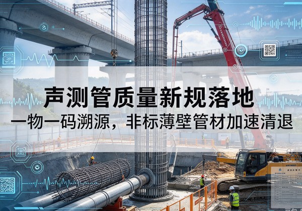 金水声测管质量新规落地，一物一码溯源，非标薄壁管材加速清退
